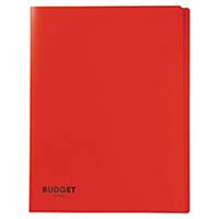 Porte vues Lyreco Budget - PP - 20 pochettes - rouge