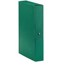 Cartella portaprogetto Esselte Eurobox cartone con bottone dorso 6 cm verde
