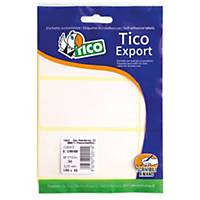 Etichette adesive multiuso Tico export E-7556 75x56 mm bianco - conf. 40