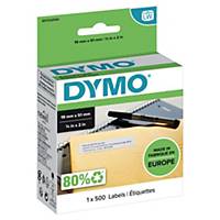 DYMO Small Self Adhesive Multi-Purpose Labels - 19 mm x 51 mm - Roll of 500