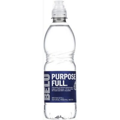 Belu Still Mineral Water 500ml x 24 - rPET - Sports Cap