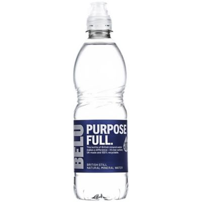 Belu Still Mineral Water 500ml x 12 - rPET - Sports Cap