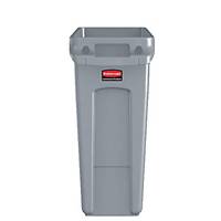 Rubbermaid Commercial Products Vented Slim Jim® Waste Receptacle Bin 60L - Grey