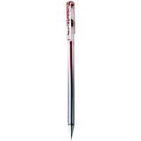 Penna a sfera con cappuccio Pentel Superb punta 0,7 mm rosso