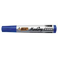 BIC Marking 2000 ECOlutions Permanent Markers Med Bullet Tip - Blue, Box  12
