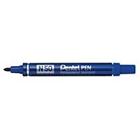 Pentel® N50 permanent marker, bullet tip, blue, per piece