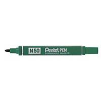 Pentel® N50 permanent marker, bullet tip, green, per piece