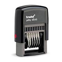 TRODAT TR-4846 Self Inking Number Stamp 6 Digits 4mm Black