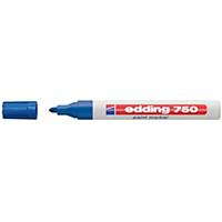 Edding 750 Blue Bullet Tip Paint Marker - Box of 10