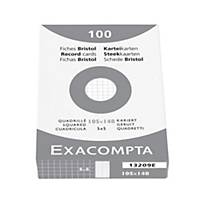 Exacompta Bristol Cards, A6, White, Pack of 100