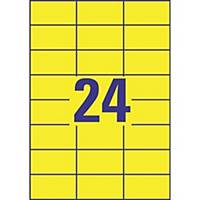 Avery 3451 monitoimitarra 70 x 37mm 24-osainen keltainen, 1 kpl=2400 tarraa