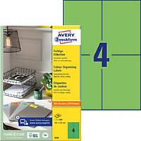Labels Avery Zweckform 3458, 105 x 148 mm, green, package of 400 pcs
