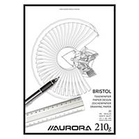 Aurora bristolkarton tekenpapier, A4, 210 g, 20 vellen