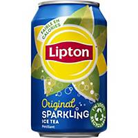 Soda Lipton Ice Tea, le paquet de 24 canettes de 33 cl