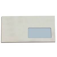Envelope DL - banda adesiva V/D - 110 x 220 mm - branco - Caixa de 500
