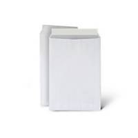 Bolsa folio prolongado Lyreco banda adhesiva - 260 x 360 mm - blanco - Caja 250