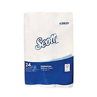 SCOTT ESSENTIAL STANDARD ROLL TISSUE 2PLY 17 METRES - PACK OF 24