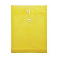 Plastic Envelope A4 Transparent Yellow