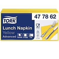 Napkins Tork 33 x 33 cm, 1/4 fold, yellow, package of 150 pcs
