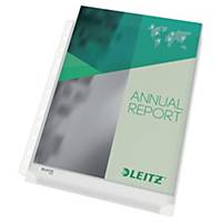 Leitz 4756 punched pockets with extension back 17/100e PVC - pack of 5