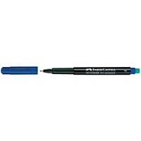 Faber-Castell OHP-Stift 151351 Multim. F, wasserfest, Strichstärke: 0,6mm, blau