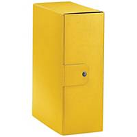 Cartella portaprogetto Esselte Eurobox cartone con bottone dorso 12 cm giallo
