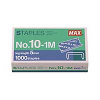 MAX No.10 (10-1M) Staples - Box of 1000