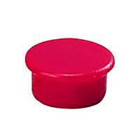Magnet Dahle, rund, 13 mm, rød, pakke a 10 stk.