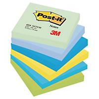 Foglietti Post-it® adesivo standard kit 6 blocchetti 76x76mm colori dream
