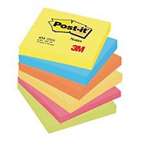 Karteczki samoprzylepne Post-it® Energetic, 76x76mm, 6 bloczków
