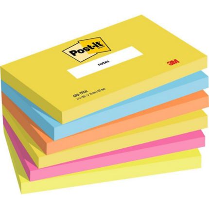Notes repositionnables jaune ligné Post-it 76 x 76 mm