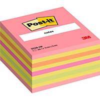 Post-it® Notes Kubus, neon roze, 76 x 76 mm, 450 vellen