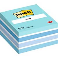 Post-it® Notes Cube 2028B, bleu pastel, 76 x 76 mm, 450 feuilles