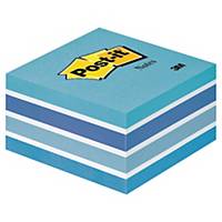 Post-it® Notes kubusblok, pastelblå, 76 mm x 76 mm, 450 ark