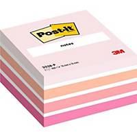 Post-it® Notes Kubus, pastelroze, 76 x 76 mm, 450 vellen