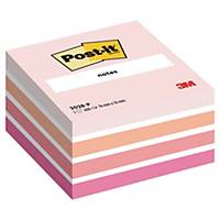 3M Post-it® 2028 öntapadó kockatömb, 76 x 76 mm, rózsaszín, 450 lap/csomag