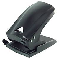 LYRECO HEAVY DUTY 2-HOLE PAPER PUNCH BLACK - UP TO 70 SHEETS