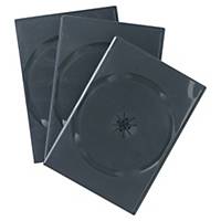 Fellowes CD/DVD-kotelo musta, 1 kpl=5 koteloa