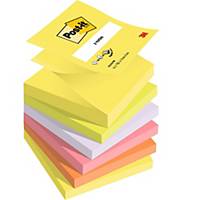 Post-it® Z-Notes, neon kleuren, 76 x 76 mm, per 6 blokken