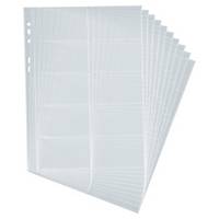 Durable pockets refill for business card folder Centium large - pack of 10