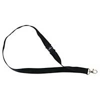 Durable Soft Neck Lanyards with Clip and Safety Release - Black, Pack of 10