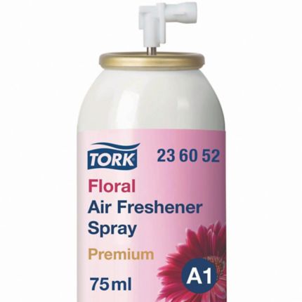 Tork 236052 Lufterfrischer Spray mit Blütenduft A1 Transparent, 1 x 75ml