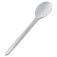 Duni disposable cutlery plastic coffee spoons 115mm white - pack of 250