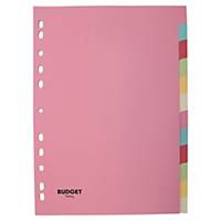 LYRECO BUDGET DIVIDERS ASSORTED PASTEL COLOURS 160G
