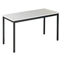 BURONOMIC RECT TABLE 120X60 GRY/DGRY