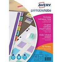 Avery 05412501 Printable Tabs, Assorted coloured