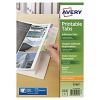 Index Avery - personnalisable - coloris assortis - paquet de 96
