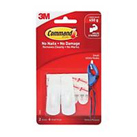 3M 17002 Command Small Utility Hook (Holds Up to 450g) Pack of 2