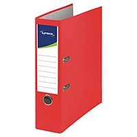 Lyreco Recycolor lever arch file spine 80 mm cardboard red