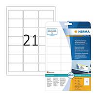 HERMA 5074 Removable Label 63.5 x 38.1mm - Box of 525 Labels